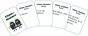 carte réponse blanc manger coco