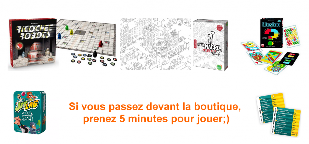 jeux en vitrine