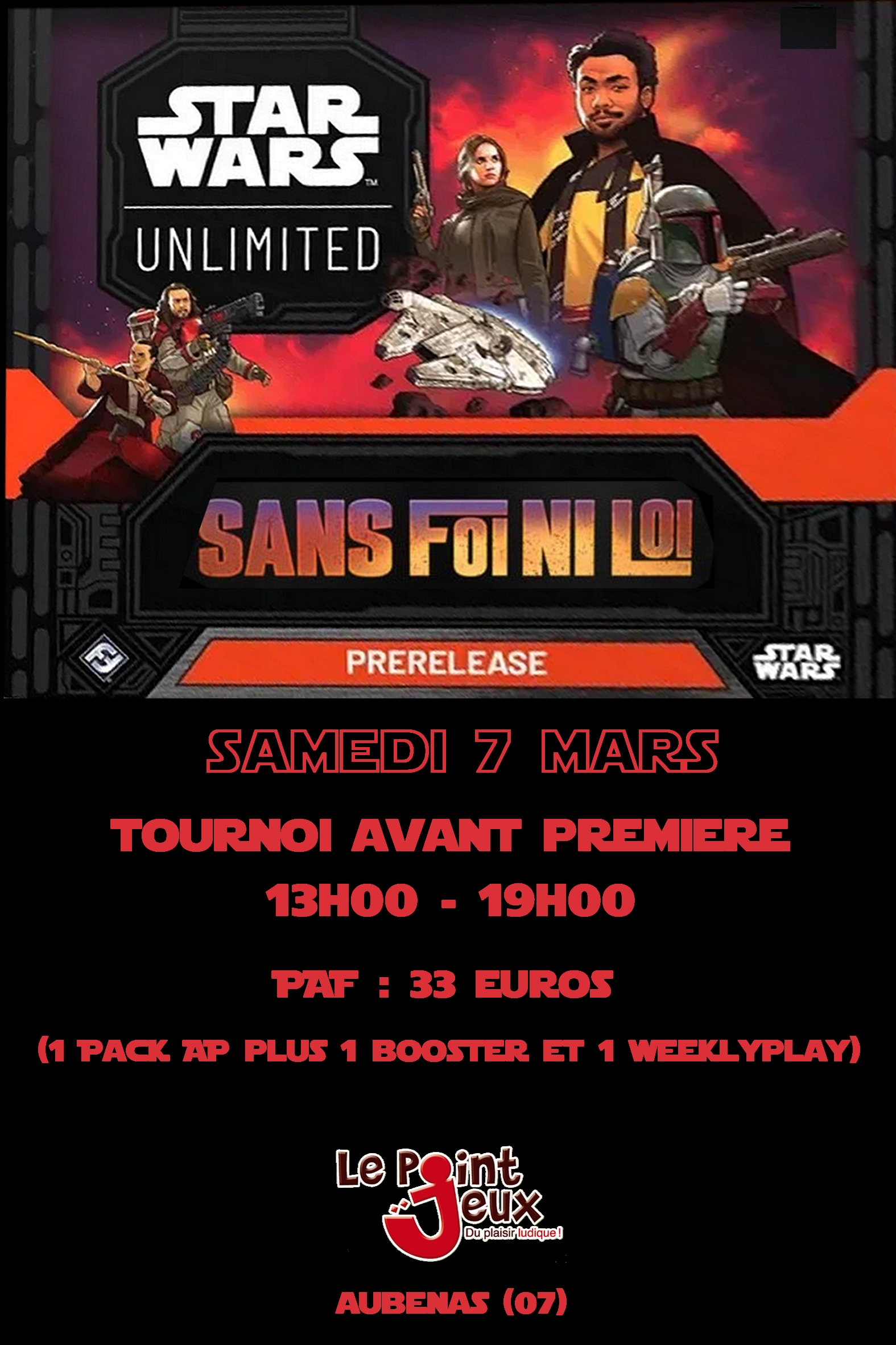 Tournoi Avant Première SWU : Sans Foi Ni Loi